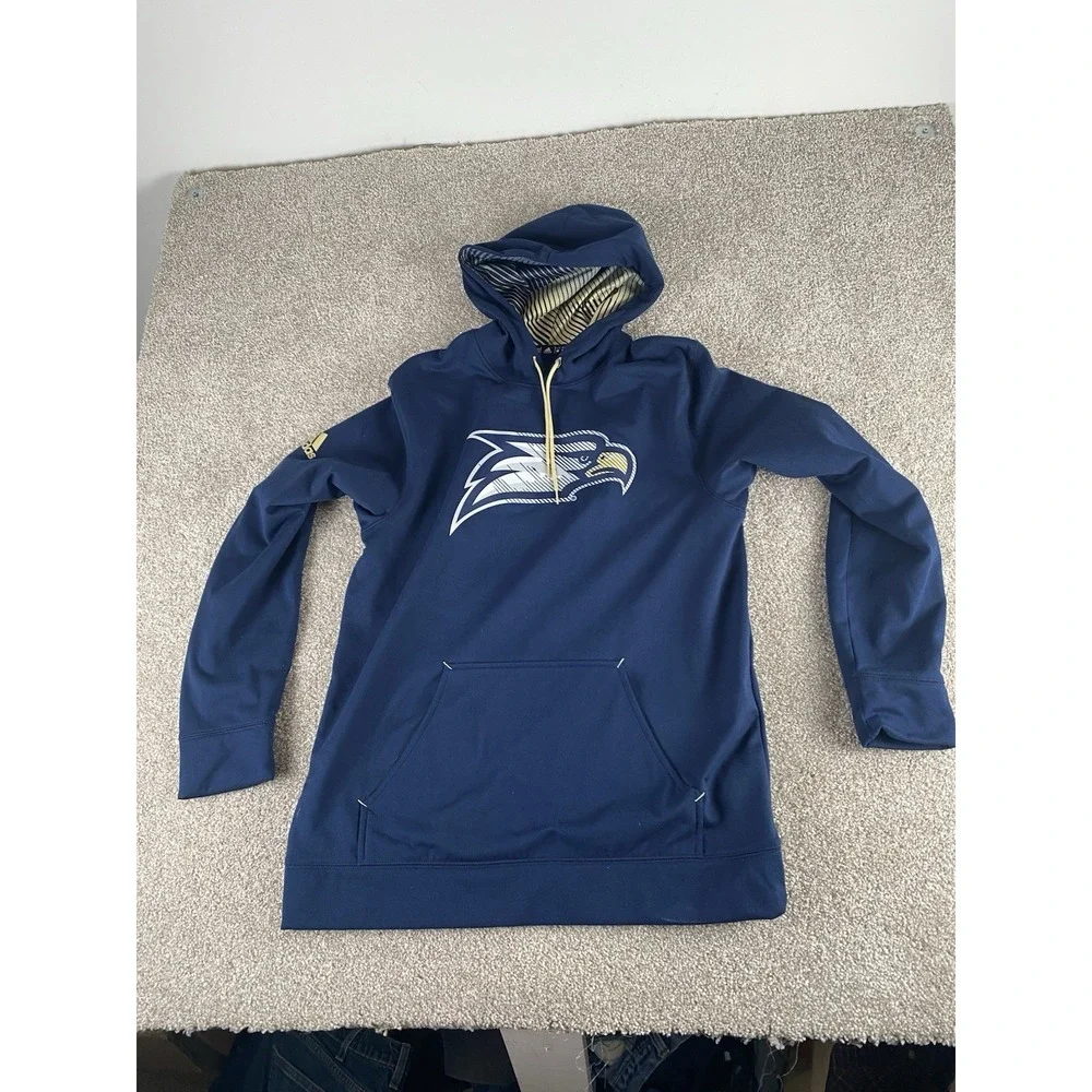 Adidas Georgia Southern‎ Eagles Fleece Hoodie Blue Mens Medium Climawarm NCAA